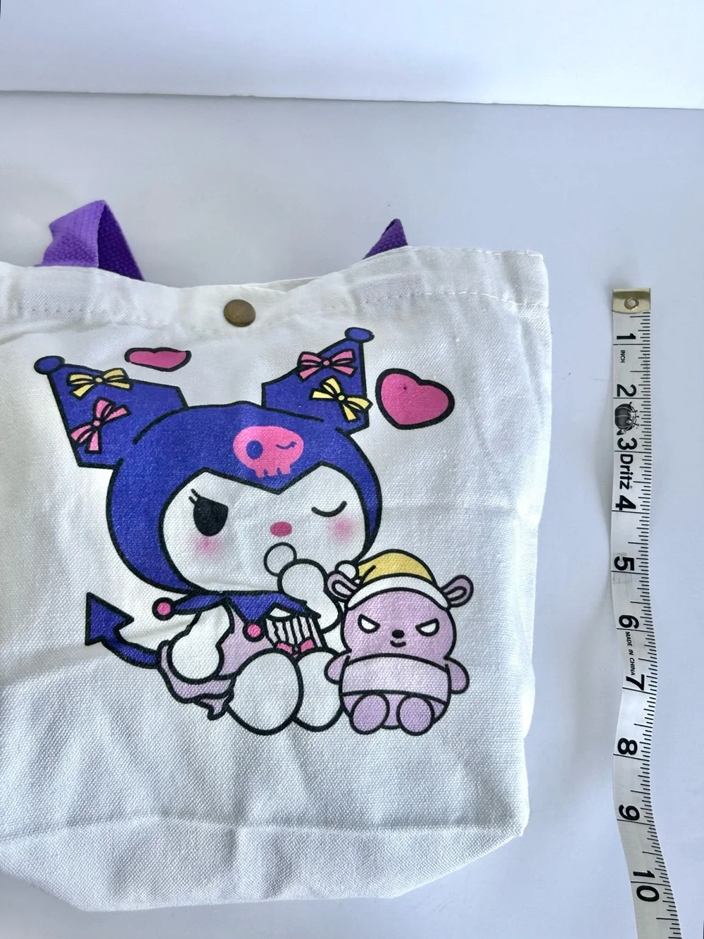 💜(KUR351) Kuromi Adorable 4-Piece Tote Bag Bundle! - Picture 3 of 12